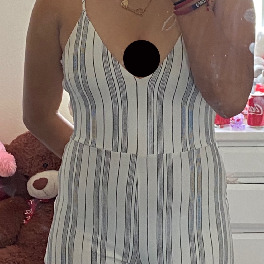 Black & White stripped jumpsuit